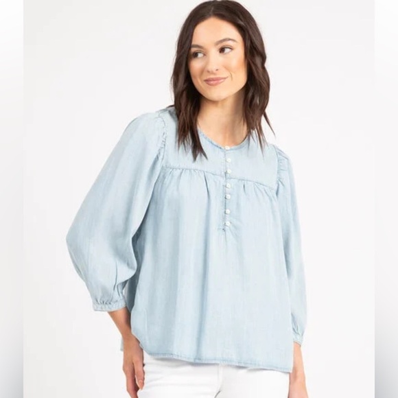 Levi’s “Halsey” Blouse Lightweight 3/4 Sleeve Flowy Size XL - Picture 1 of 13